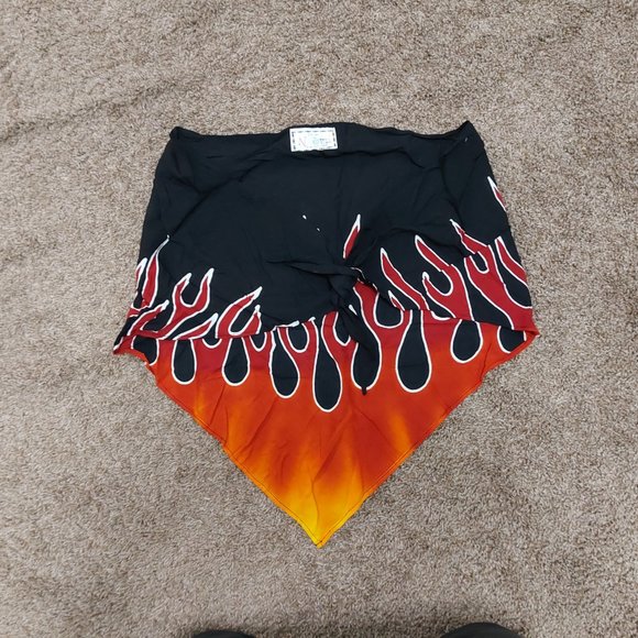 Designs by Naomi Flames Wrap Top - Picture 2 of 4